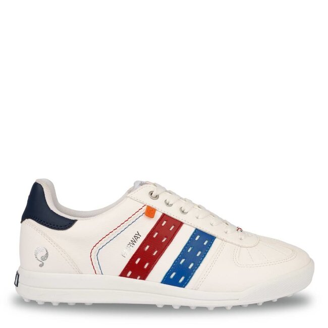 Golfschoen Heren Fairway White / Red-Blue
