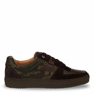 Q1905 Heren Sneaker Maurissen DLX Green Army / Dk Brown