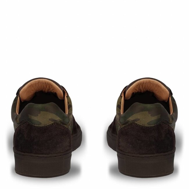 Heren Sneaker Maurissen DLX Green Army / Dk Brown