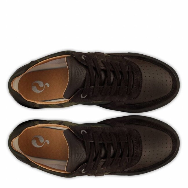 Heren Sneaker Maurissen DLX Green Army / Dk Brown