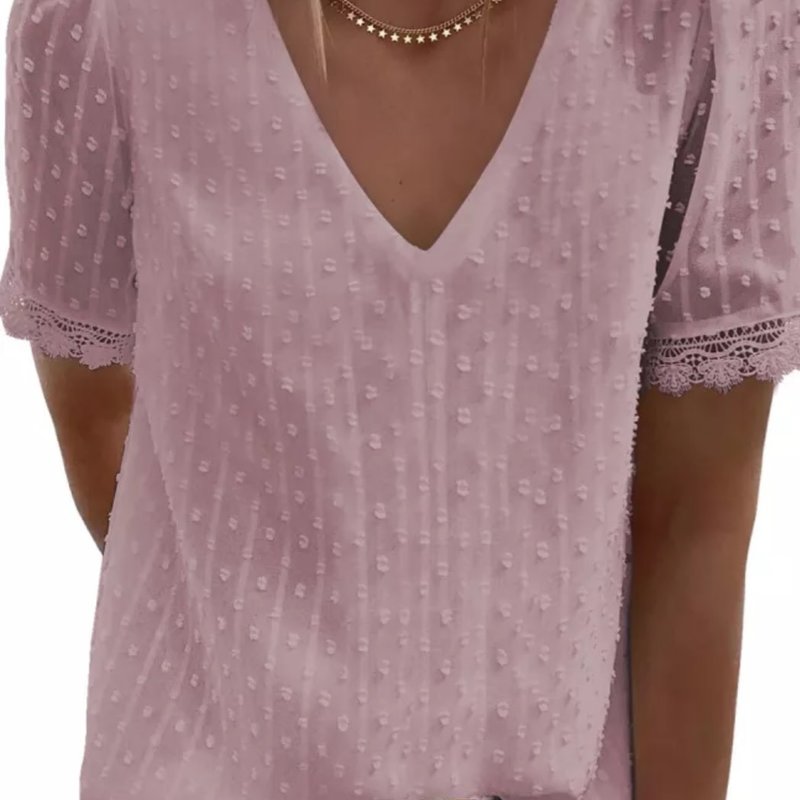 Pink Swiss Top