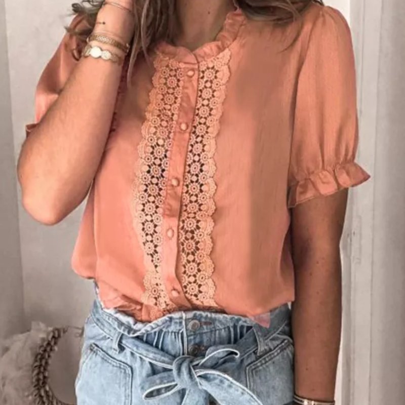 Orange Crochet Top