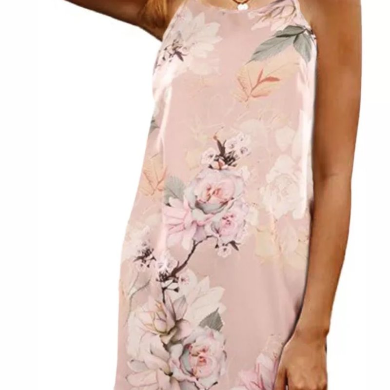 Pink Leaf Dress