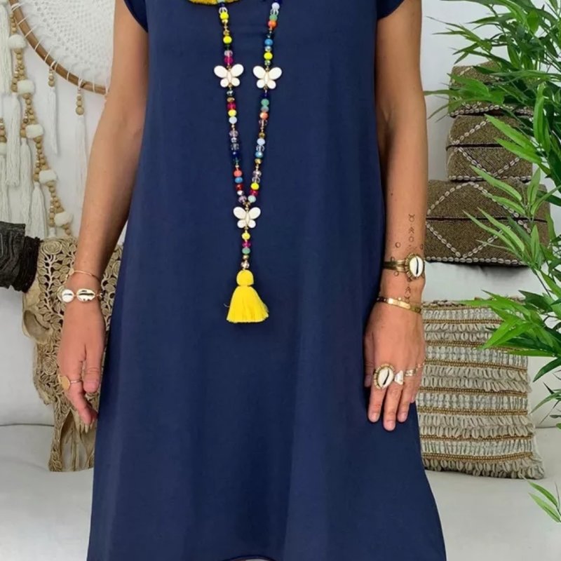 Blue Hem Dress