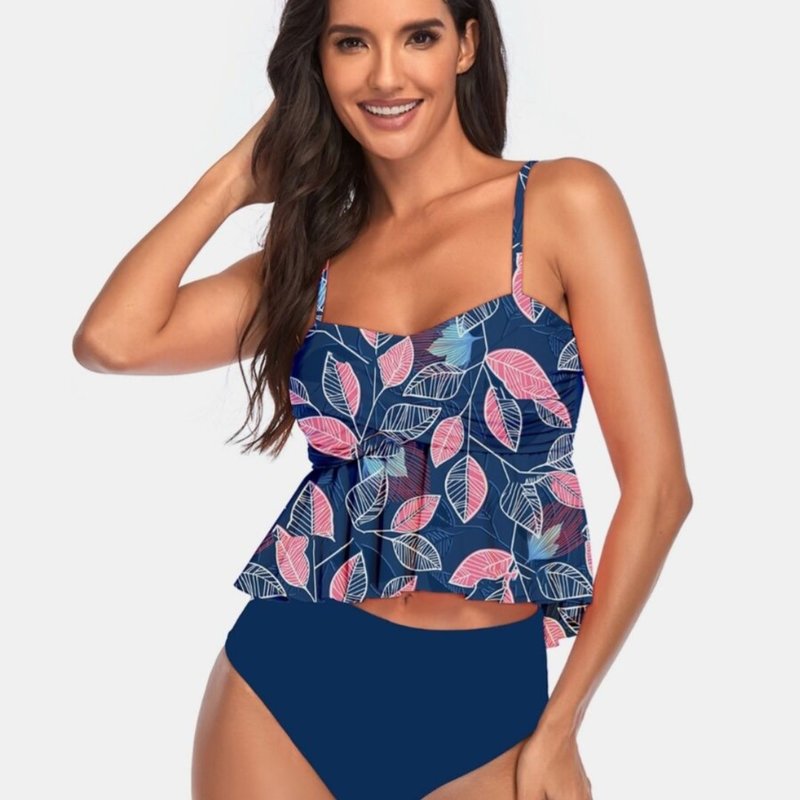 Blue Leaf Tankini