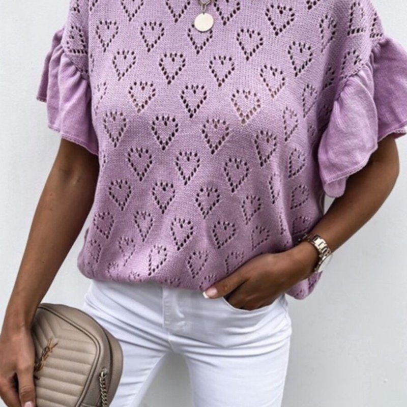 Purple heart top