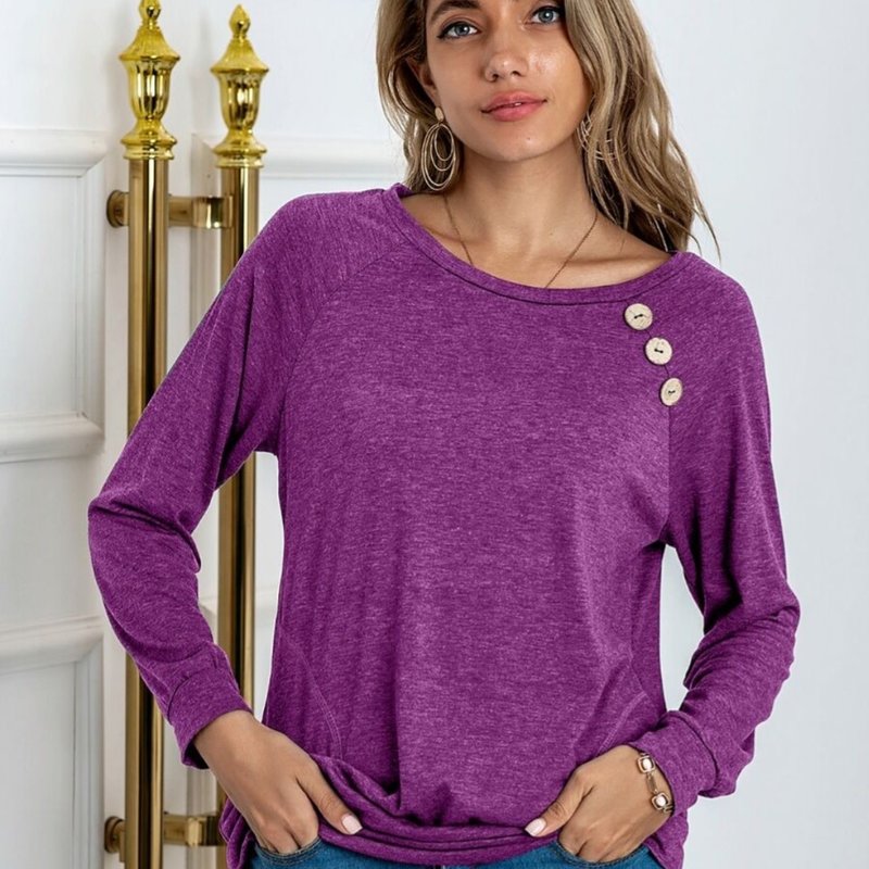 Maroon Solid Tee