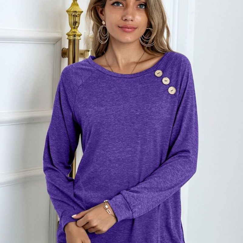 Purple Solid Tee