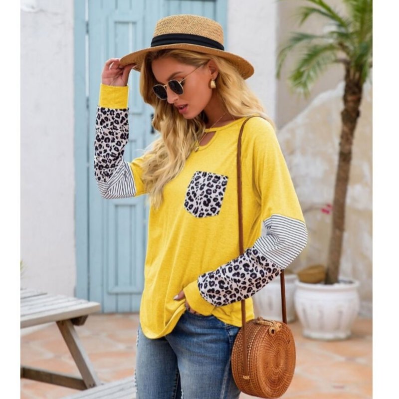 Yellow Leopard Top