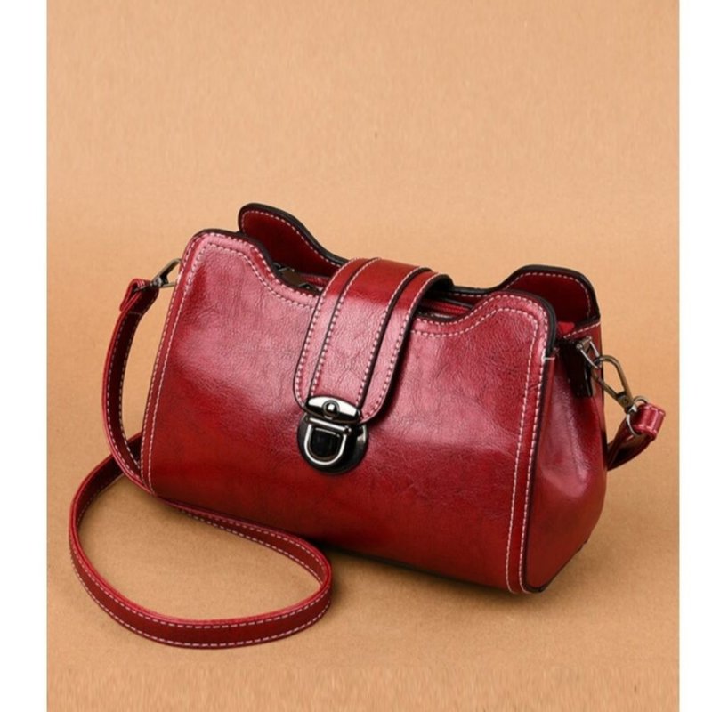 Red Leather Handbag