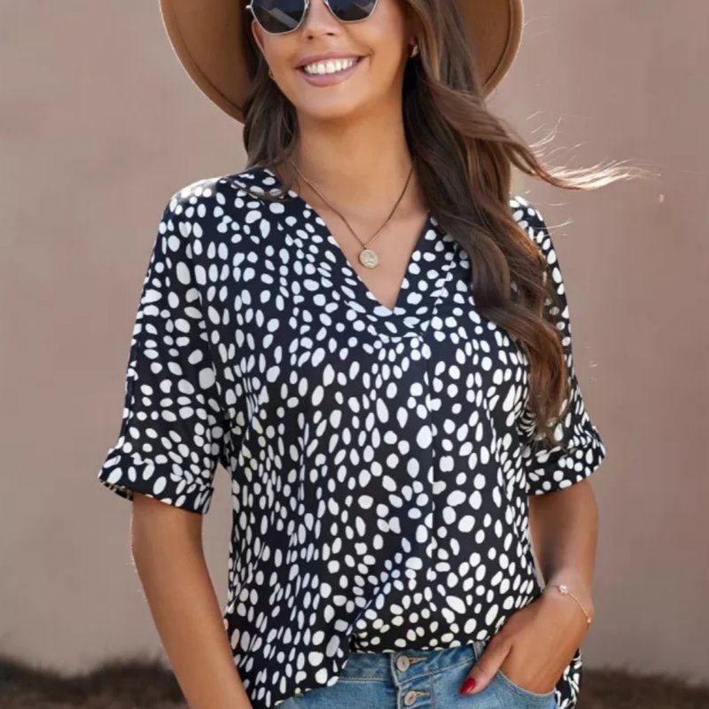 Black Chloe V-neck