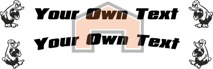 je eigen tekst met Angry Duck