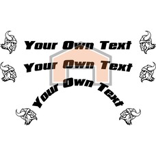 je eigen tekst met viking logo