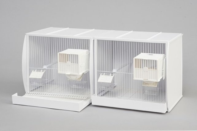 Dubbele kunststof broedkooi Dubbele kunststof broedkooi