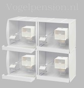 Kunststof broedkooien 4 delig Kunststof broedkooien 4 delig