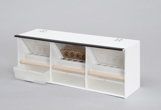 Voedersilo / voersilo kunststof 3 delig