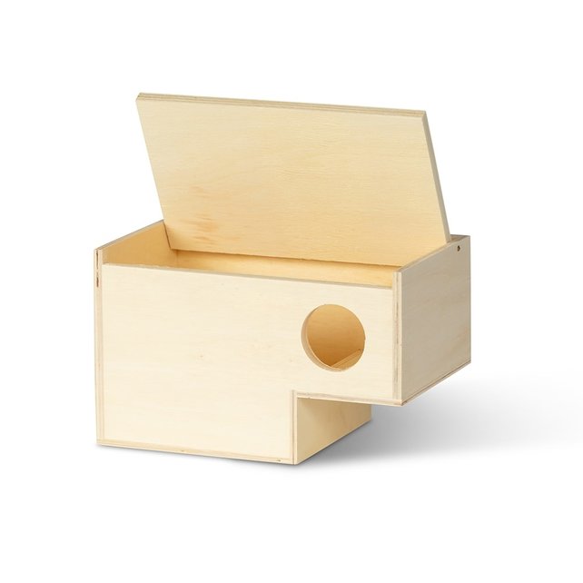 Houten Gouldamadine nestkast met instap – Veilig broeden voor prachtvinken Houten Gouldamadine nestkast met instap – Veilig broeden voor prachtvinken