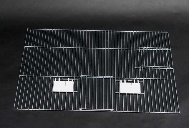 Voorfront voor broedkooi 60x40 cm – 2 klepjes, 1 draaideur & 1 deur