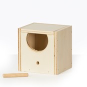 Houten broedblok voor rijstvogel – Veilig & duurzaam Houten broedblok voor rijstvogel – Veilig & duurzaam