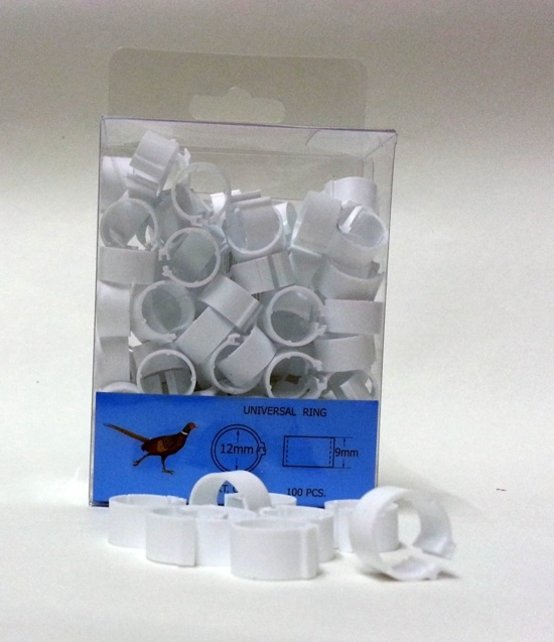 Clickring kippen of fazanten 12 mm