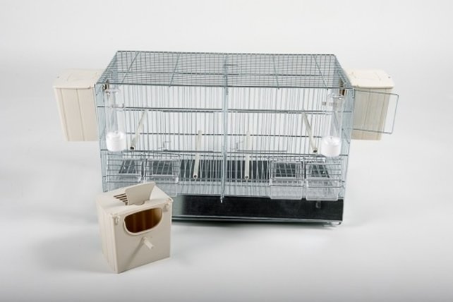 Metalen draadkooi 54,5 cm met nesten