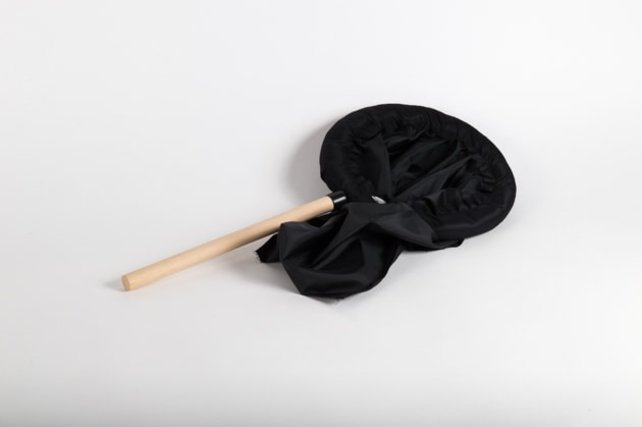 Vangnet zwart 23 cm met foamrand