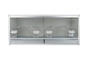 Aluminium broedkooi 100 cm breed 2 vakken