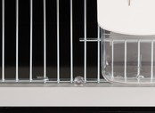 Aluminium broedkooi 100 cm breed 2 vakken met tropen nestlade Aluminium broedkooi 100 cm breed 2 vakken met tropen nestlade