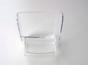 Halfrond klepbakje voor broedkooien | Voer- & drinkbakje