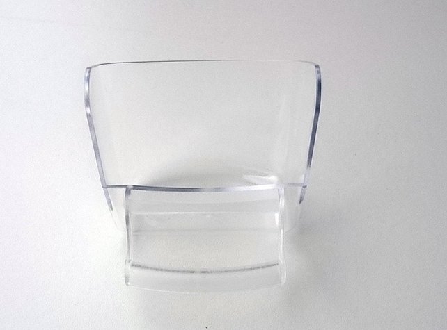 Halfrond klepbakje voor broedkooien | Voer- & drinkbakje