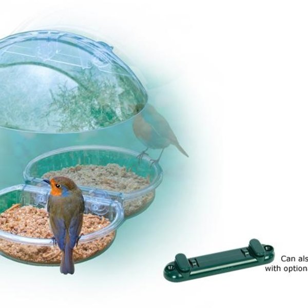 Small Diamond hangend voederhuisje – Wit metaal