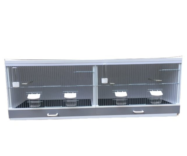 Kunststof broedkooi 2 delig met gekleurde lades