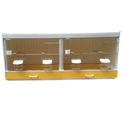 Kunststof broedkooi 2 delig met gekleurde lades