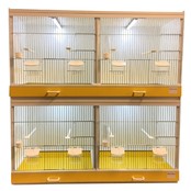 Kunststof broedkooi 2 delig met gekleurde lades