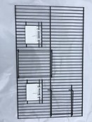 Zwart voorfront 50 x 30 cm met klepjes en nestkastdeur Zwart voorfront 50 x 30 cm met klepjes en nestkastdeur