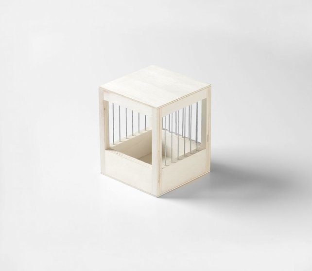 Houten tralie nestkast Houten tralie nestkast