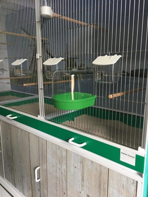 Badhuis groot met groene onderkant