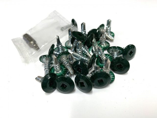 Zelfborende gaasschroef groen Zelfborende gaasschroef groen