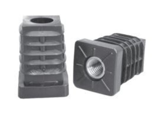 Stelpoot en inslagdop zwart Stelpoot en inslagdop zwart