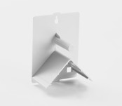 Kunststof vogelzitschap wit