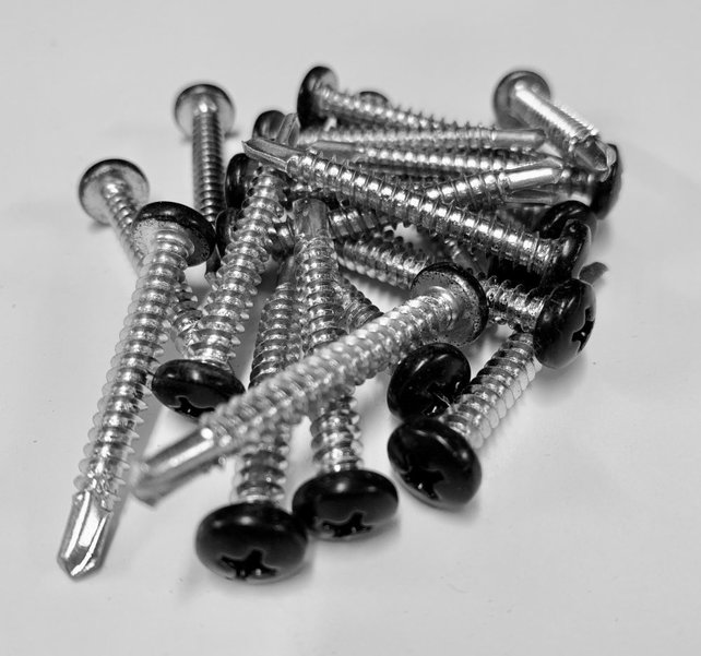 Zelfborende schroef 4,8 x 38 met zwarte kop