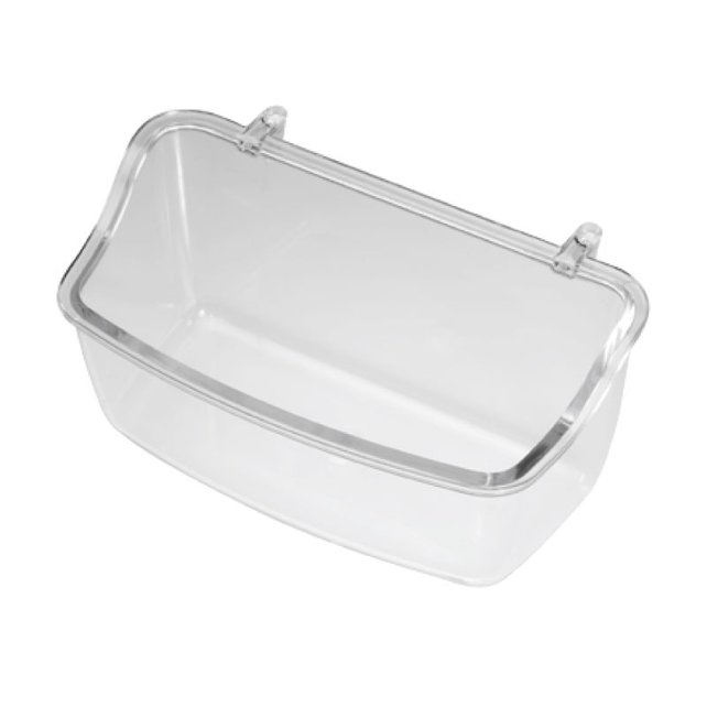 Kunststof doorzichtige voerbak vogels 11 cm breed Kunststof doorzichtige voerbak vogels 11 cm breed