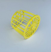 Nestmateriaal houder geel Nestmateriaal houder geel