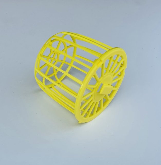 Nestmateriaal houder geel Nestmateriaal houder geel