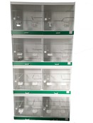 Kunststof broedkooi 2 delig met voorzijde lade in accentkleur Kunststof broedkooi 2 delig met voorzijde lade in accentkleur