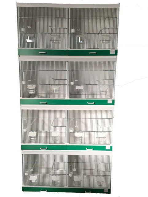 Kunststof broedkooi 2 delig met voorzijde lade in accentkleur Kunststof broedkooi 2 delig met voorzijde lade in accentkleur