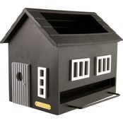Vogelvoederhuisje met bad zwart Vogelvoederhuisje met bad zwart