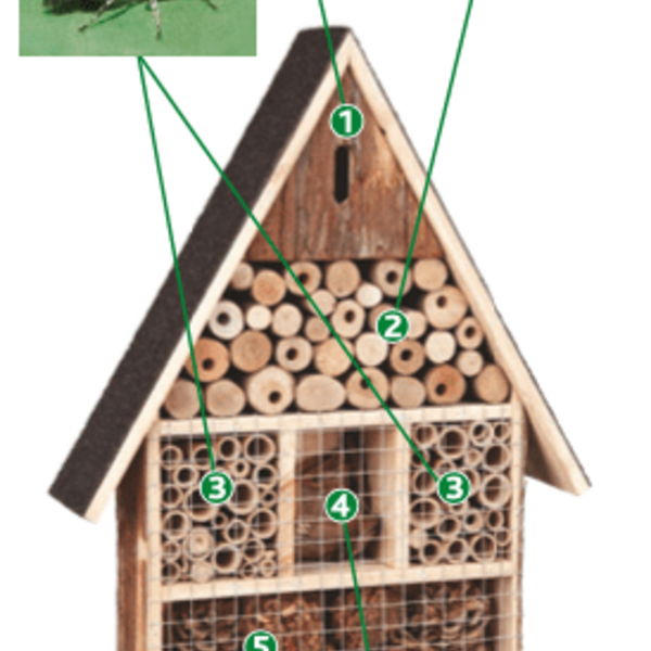 Navaris houten insectenhotel XL - Om op te hangen kopen