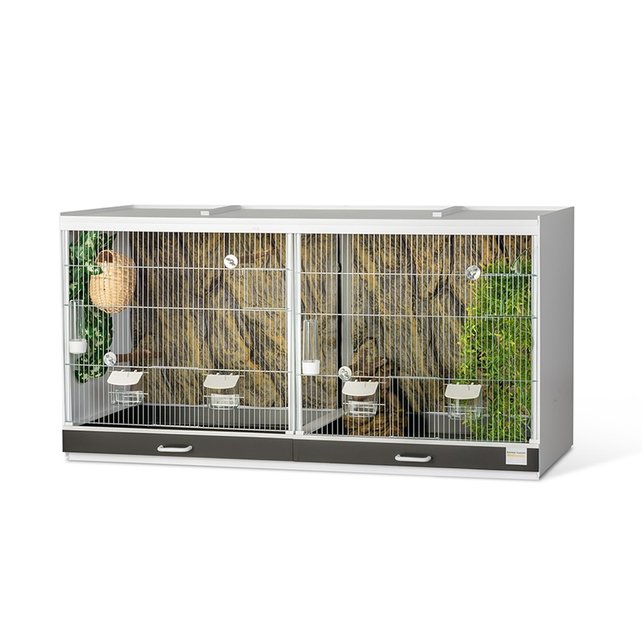 Kunststof broedkooi 2 delig met 3D achterwand