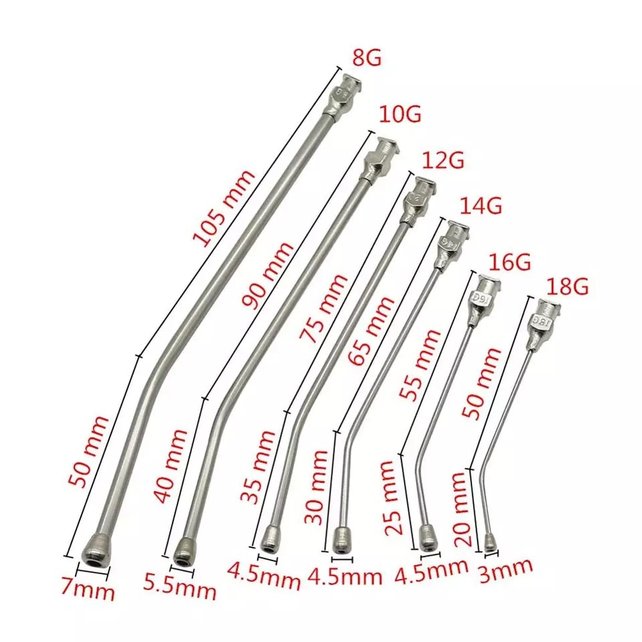 Voederspuit inclusief kropnaalden
